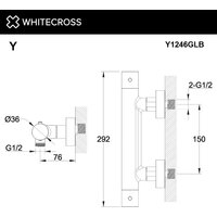 Смеситель Whitecross Y1246GLB (брашированное золото) - Изображение №3 — Chaika Market