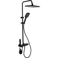 Душевая система  Ekko E2601-7 (черный матовый) — Chaika Market