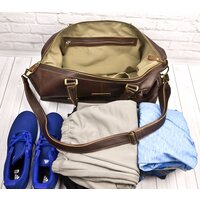 Дорожная сумка Carlo Gattini Sinfonica Campora 4019-04 (темно-коричневый) - Изображение №6 — Chaika Market