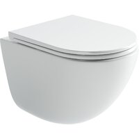 Унитаз подвесной Ceramica Nova Vogue CN4008T (белый, с креплением и сиденьем) — Chaika Market
