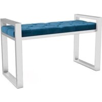 Банкетка Hype Mebel Бридж (белый/синий) - Изображение №1 — Chaika Market