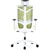 Офисное кресло Chair Meister Nature II (белая крестовина, зеленый) - Изображение №4 — Chaika Market