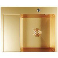 Кухонная мойка Mixline Pro 552927 (золото, с сифоном) — Chaika Market