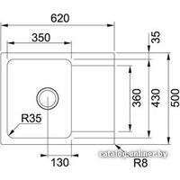 Кухонная мойка Franke Orion OID 611-62 114.0443.355 (белый) - Изображение №2 — Chaika Market