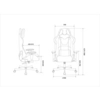 Игровое (геймерское) кресло Бюрократ Zombie Viking Knight LT21 Fabric (песочный/крестовина металл) - Изображение №9 — Chaika Market