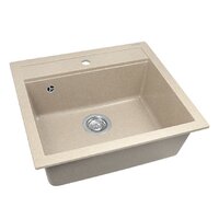 Кухонная мойка Aquasanita Quadro SQQ100W (beige 110) — Chaika Market