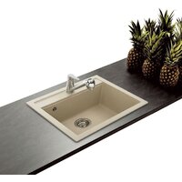 Кухонная мойка Aquasanita Quadro SQQ100W (beige 110) - Изображение №11 — Chaika Market