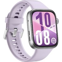 Умные часы Huawei Watch FIT 4 (серебристый, с сиреневым силиконовым ремешком, международная версия) - Изображение №5 — Chaika Market