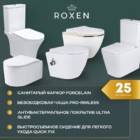 Унитаз подвесной Roxen Martin 530220-02 Rimless Soft Close - Изображение №5 — Chaika Market