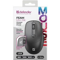 Мышь Defender Feam MM-296 (черный) - Изображение №3 — Chaika Market