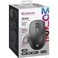 Мышь Defender Feam MM-296 (черный) - Изображение №2 — Chaika Market