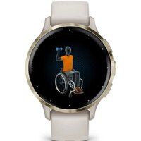 Умные часы Garmin Venu 3S (слоновая кость, с силиконовым ремешком) - Изображение №7 — Chaika Market