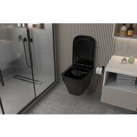 Унитаз подвесной Abber Rechteck AC1201MB-AC0105-AC0120RG (с кнопкой смыва) - Изображение №8 — Chaika Market