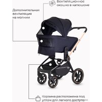 Универсальная коляска Rant MOWbaby Zoom PU (2 в 1, gold black) - Изображение №22 — Chaika Market