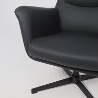 Офисное кресло AksHome Hudson (экокожа, черный PU-24/черный) - Изображение №16 — Chaika Market