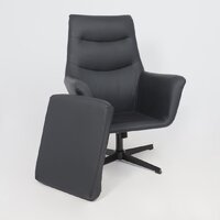 Офисное кресло AksHome Hudson (экокожа, черный PU-24/черный) - Изображение №13 — Chaika Market