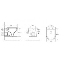 Унитаз подвесной WeltWasser Nesenbach 004 GL-WT (белый глянец) - Изображение №2 — Chaika Market