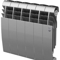 Биметаллический радиатор Royal Thermo BiLiner 350 Silver Satin (6 секций) — Chaika Market