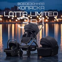 Универсальная коляска Bubago Lotta Limited BG LTD-176-2 (3 в 1, черный) - Изображение №4 — Chaika Market