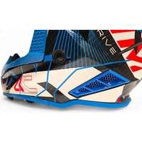 Мотошлем AIM RH855 Carbon Razor RH855R-DBR-XS (XS, синий/красный) - Изображение №9 — Chaika Market