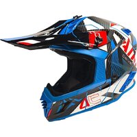 Мотошлем AIM RH855 Carbon Razor RH855R-DBR-XS (XS, синий/красный) — Chaika Market