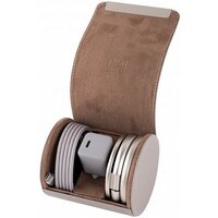 Беспроводное зарядное Magssory Disc Signature Edition 3 в 1 для Apple WCH033 (титановый) - Изображение №4 — Chaika Market