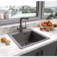 Кухонная мойка Lemark Hanka 9910009 (серый) - Изображение №3 — Chaika Market