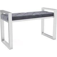 Банкетка Hype Mebel Бридж (белый/серый) - Изображение №1 — Chaika Market