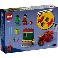 Конструктор LEGO Super Heroes Железный человек на мотоцикле и Халк 76287 - Изображение №2 — Chaika Market