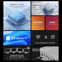 Компактный компьютер Chuwi AuBox I7-13620H/32GB/1TB/Win11Pro - Изображение №6 — Chaika Market