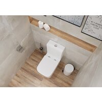 Унитаз напольный Lauter W09 P-TRAP с жестким сиденьем и микролифтом 21900002 (горизонтальный выпуск) - Изображение №7 — Chaika Market