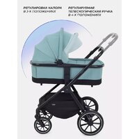 Универсальная коляска MOWbaby Amber MB068 (3 в 1, мятный) - Изображение №37 — Chaika Market