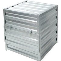 Компостер Формула качества Оцинкованный с крышкой 1000x1500x1000 (зеленый мох) — Chaika Market