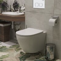 Унитаз подвесной Roxen Antares в комплекте с инсталляцией StounFix Dual Fresh 6 в 1 533395 (кнопка: белый глянец) - Изображение №11 — Chaika Market