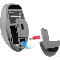 Мышь Defender Feam MM-296 (серый/мятный) - Изображение №5 — Chaika Market