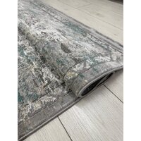 Ковер для жилой комнаты Radjab Carpet Афина Прямоугольник 9010A 12832RK (3x5, Grey/Green) - Изображение №5 — Chaika Market