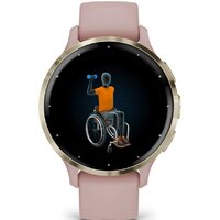 Умные часы Garmin Venu 3S (розовый, с силиконовым ремешком) - Изображение №4 — Chaika Market