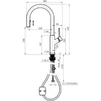Смеситель Rubineta Bona-33 PO BO33008 - Изображение №4 — Chaika Market