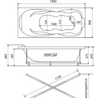Ванна Triton Персей Экстра 190x90 - Изображение №7 — Chaika Market