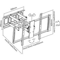 Кронштейн для телевизора Ultramounts UM914 (черный) - Изображение №3 — Chaika Market