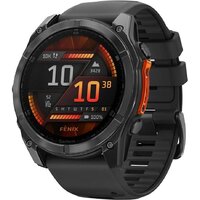 Умные часы Garmin Fenix 8 51мм (серый, черный силиконовый ремешок) - Изображение №1 — Chaika Market