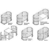 Кроватка-трансформер Polini Kids Simple 911 (белый) - Изображение №6 — Chaika Market