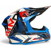 Мотошлем AIM RH855 Carbon Razor RH855R-DBR-S (S, синий/красный) - Изображение №5 — Chaika Market