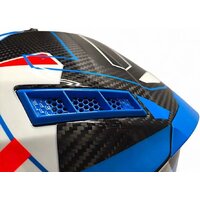 Мотошлем AIM RH855 Carbon Razor RH855R-DBR-S (S, синий/красный) - Изображение №10 — Chaika Market