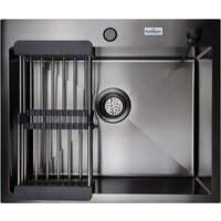 Кухонная мойка MARRBAXX B6050-R (черный/графит) - Изображение №2 — Chaika Market