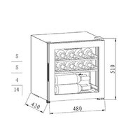 Винный шкаф MAUNFELD MFWC-40S14 - Изображение №2 — Chaika Market