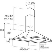 Кухонная вытяжка Jetair Jenny TC-S 90 INX-10 (PRF0011143) - Изображение №3 — Chaika Market