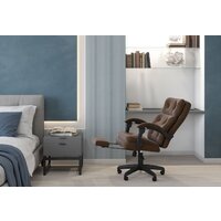 Офисное кресло CHAIRMAN 442 (ткань, Т-14 коричневый) - Изображение №5 — Chaika Market