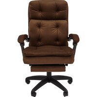 Офисное кресло CHAIRMAN 442 (ткань, Т-14 коричневый) - Изображение №2 — Chaika Market