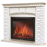 Портал Firelight Porto 25 (камень белый/шпон беленый дуб) - Изображение №2 — Chaika Market